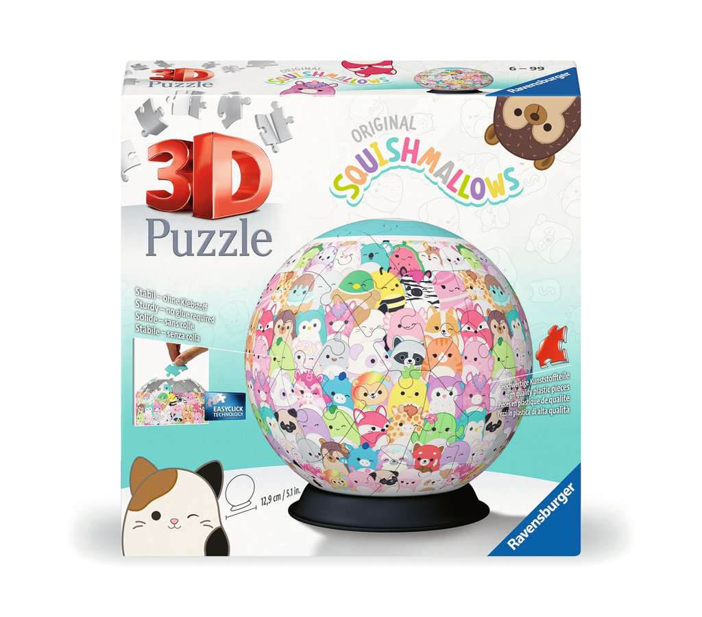 Puzzle 3D 72 piese - Squishmallows | Ravensburger - 1 | YEO