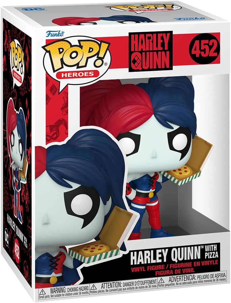 Figurina - Pop! Harley Quinn: Harley Quinn (with Pizza) | Funko - 1 | YEO