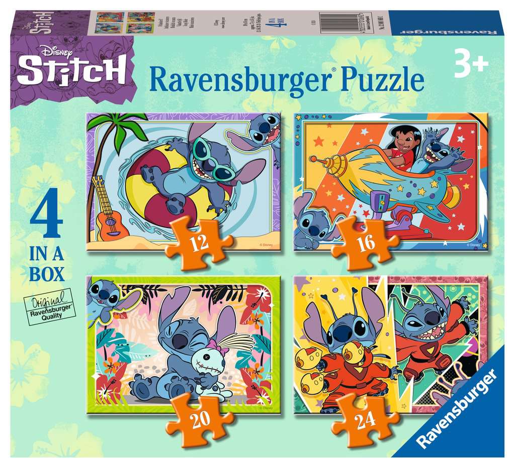 Puzzle 4 in 1 - Disney - Stitch | Ravensburger - 4 | YEO