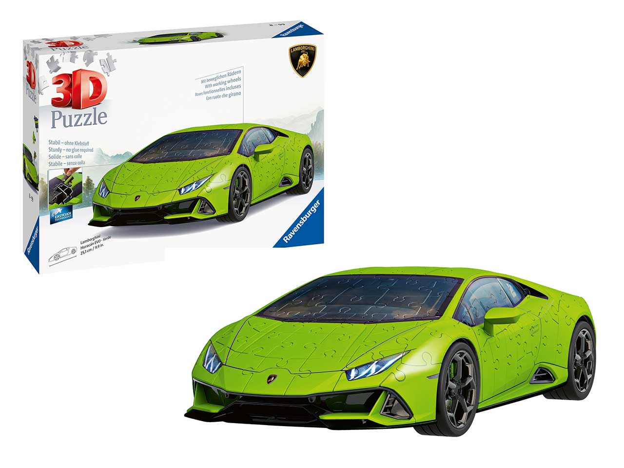 Puzzle 3D - Lamborghini Huracan - Verde | Ravensburger