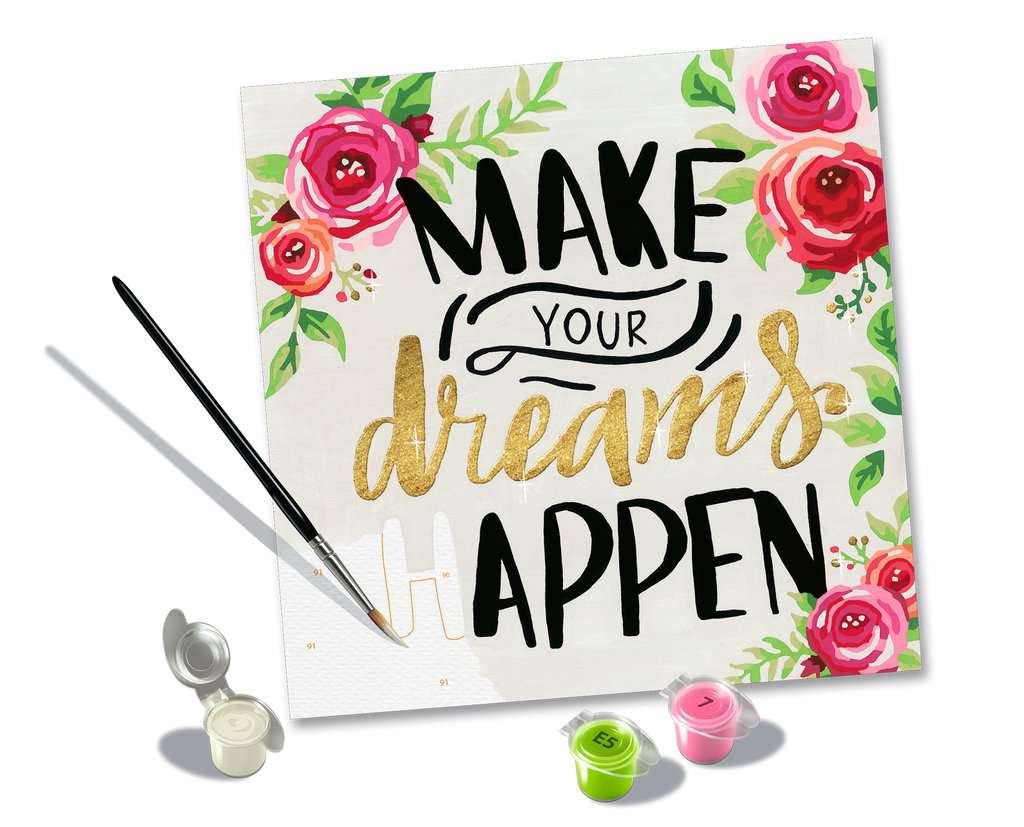 Set pictura pe numere - Creart - Make Your Dreams Happen | Ravensburger - 2 | YEO