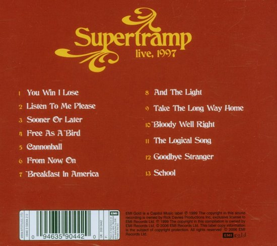 Live 1997 | Supertramp