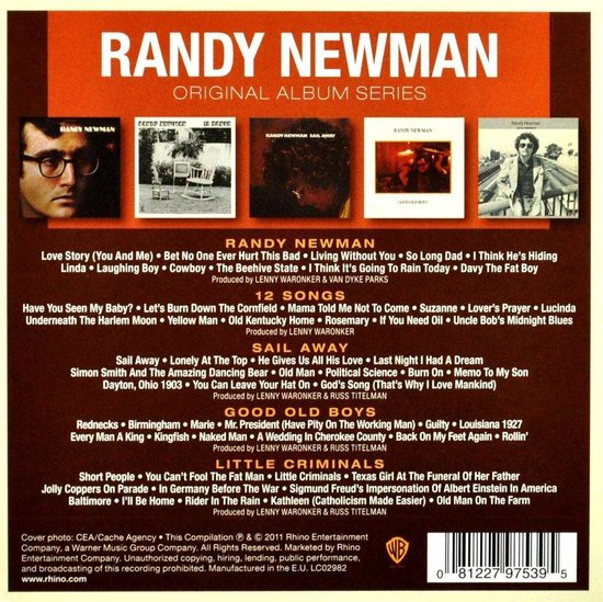 Original Album Series 1968-1977 | Randy Newman