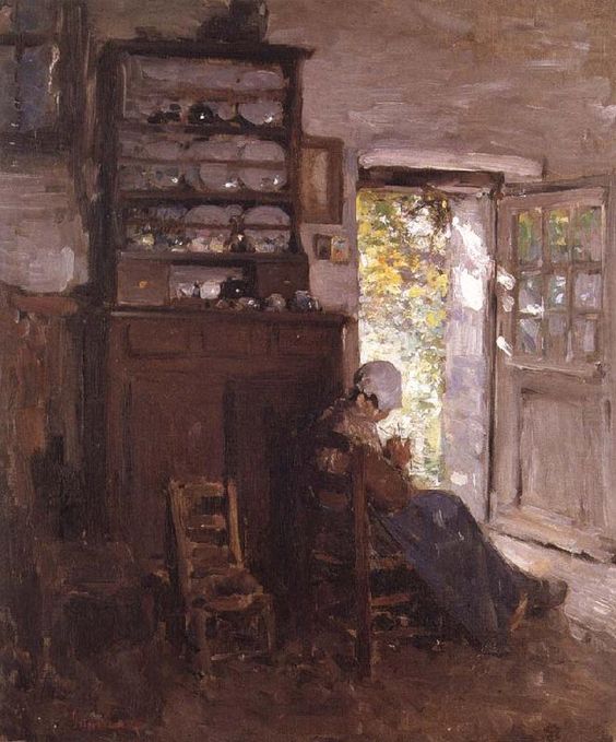 Felicitare Nicolae Grigorescu - Interior la Vitre | Art