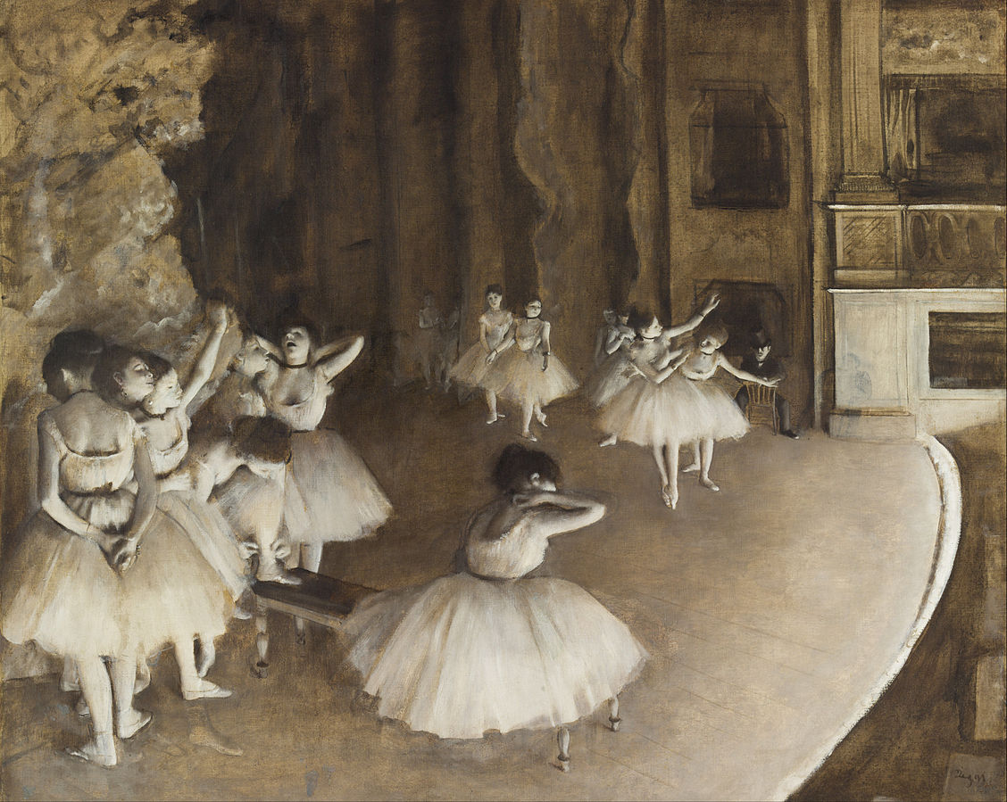 Felicitare Edgar Degas - The Ballet Rehearsal on Stage | Art