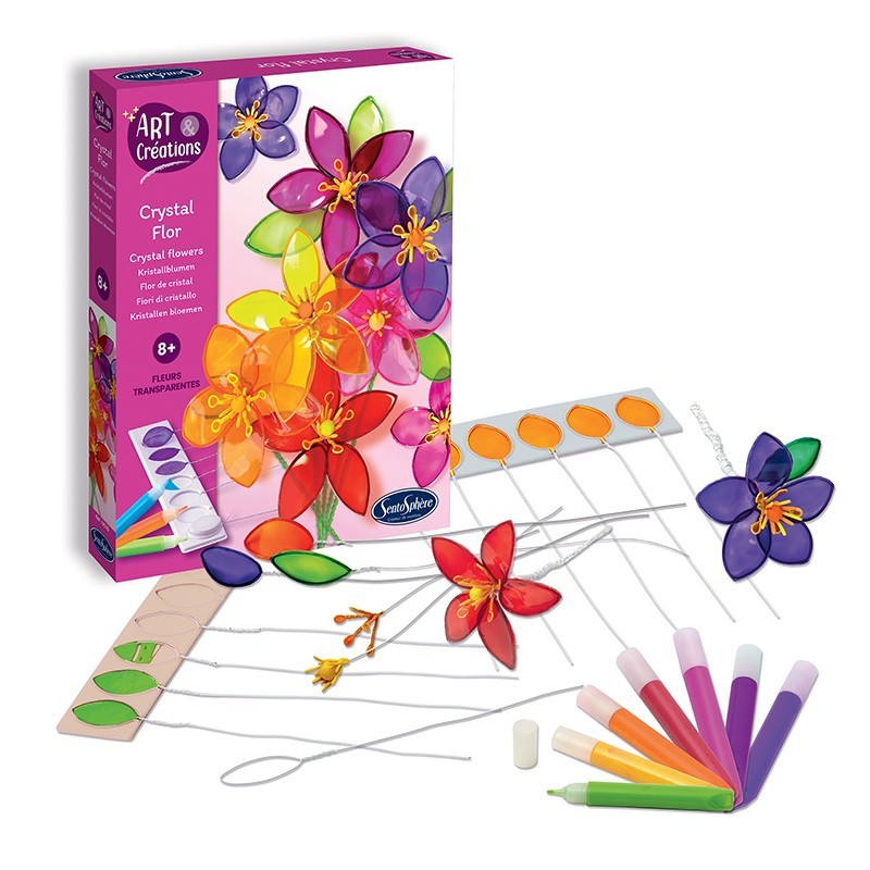 Kit creativ - Crystal Flor - Fleurs Transparents