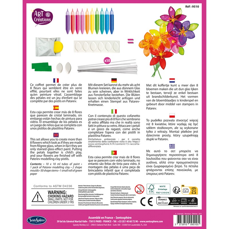 Kit creativ - Crystal Flor - Fleurs Transparents | Sentosphere - 1 | YEO