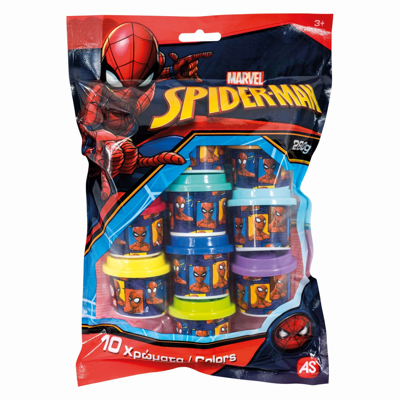 SET 10 BORCANASE DE PLASTILINA SPIDERMAN IN PUNGA DE PLASTIC | As - 4 | YEO