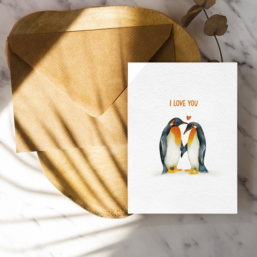 Felicitare - Penguin Love | Ale Illustrator - 1 | YEO