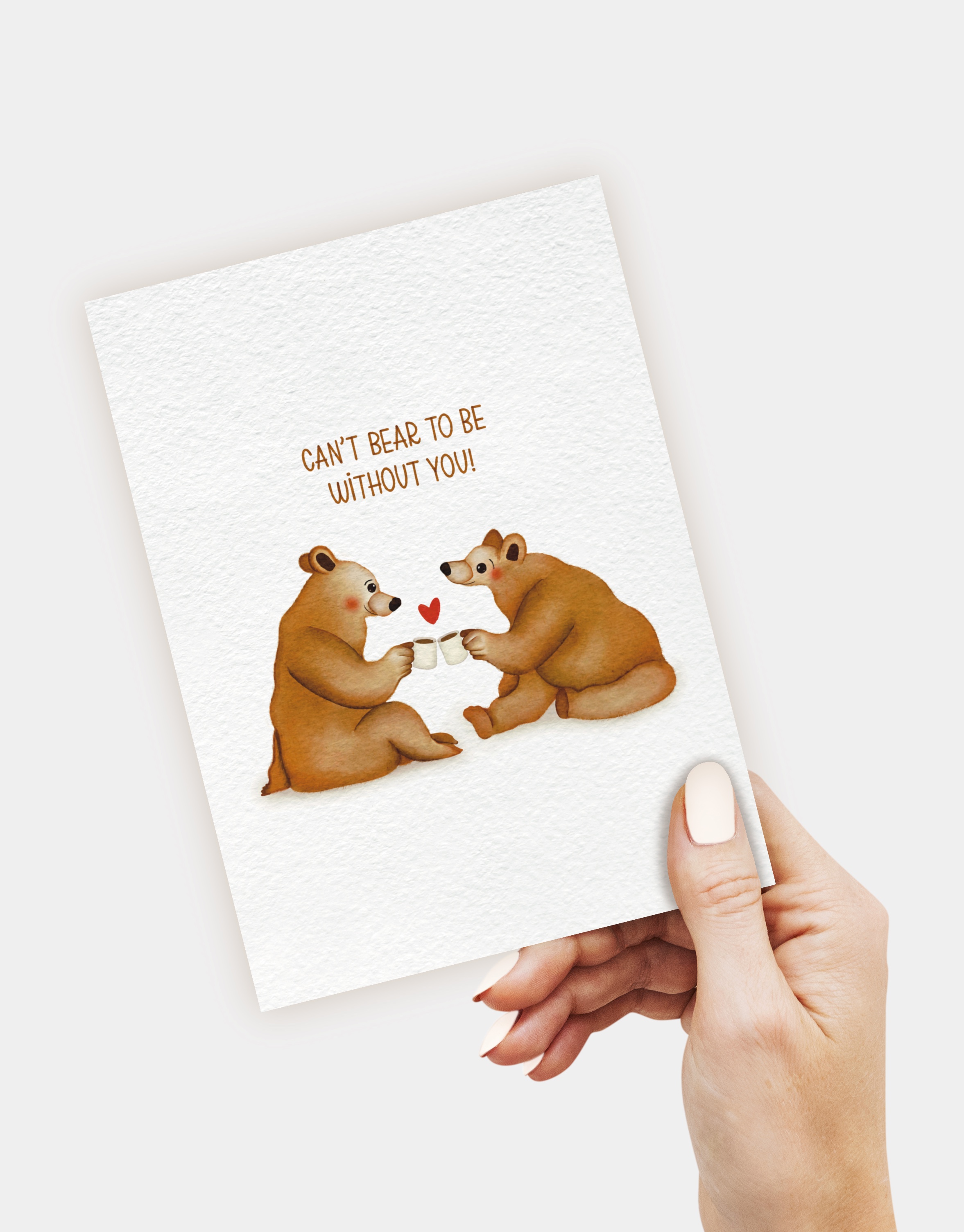 Felicitare - Can\'t Bear to Be Without You | Ale Illustrator