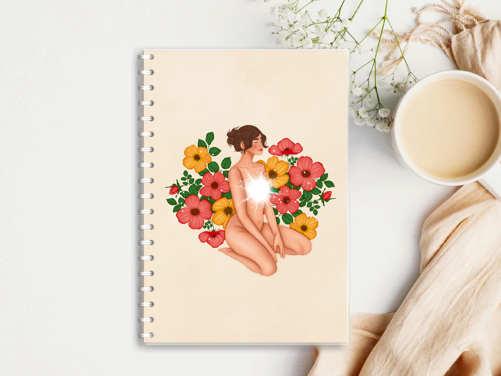 Agenda A5 - Yoga Nude | Ale Illustrator