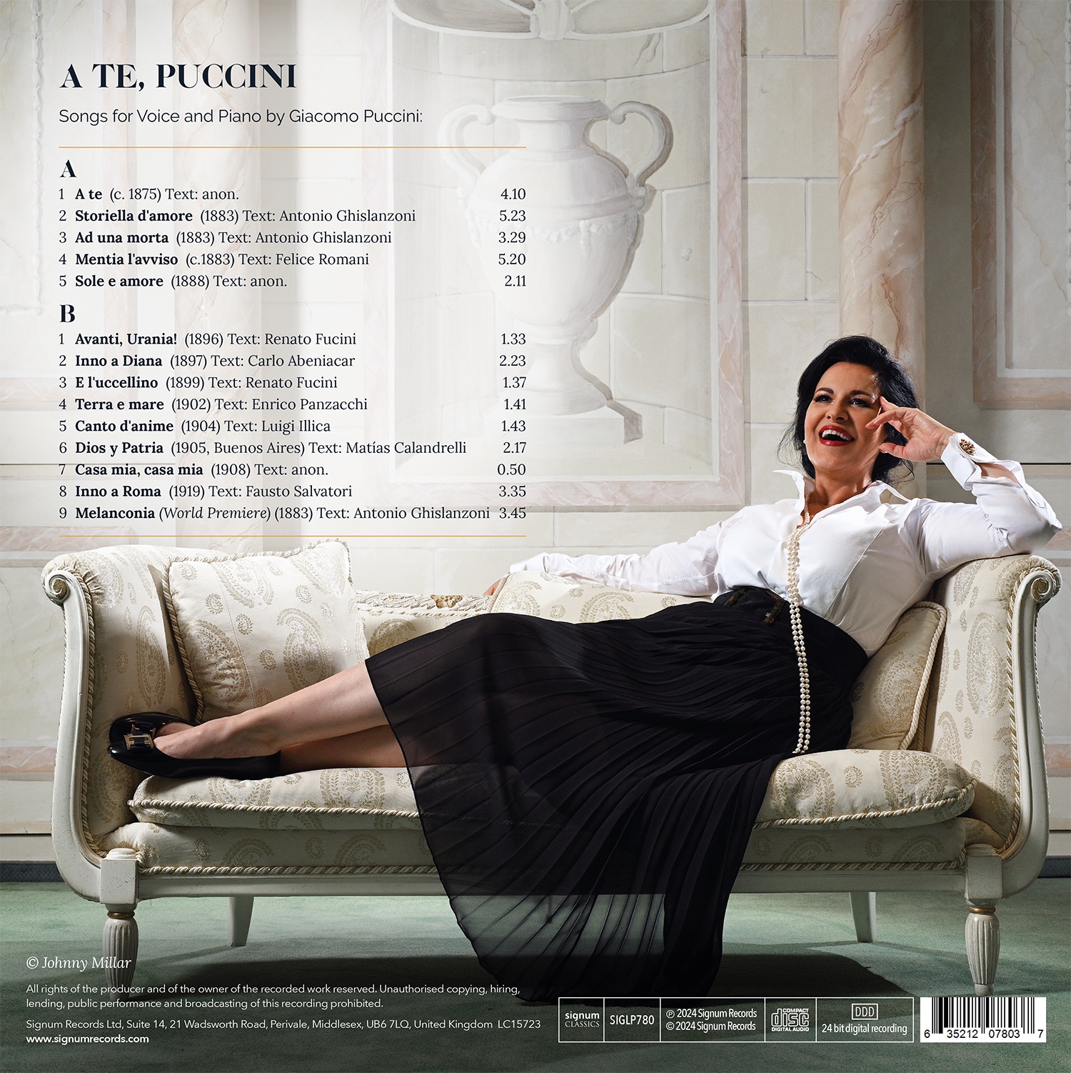 A te, Puccini - Vinyl | Angela Gheorghiu, Vincenzo Scalera