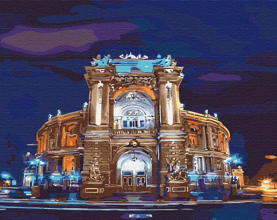 Pictura pe numere - Opera din Odessa, 50x40 cm | Brushme - 7 | YEO