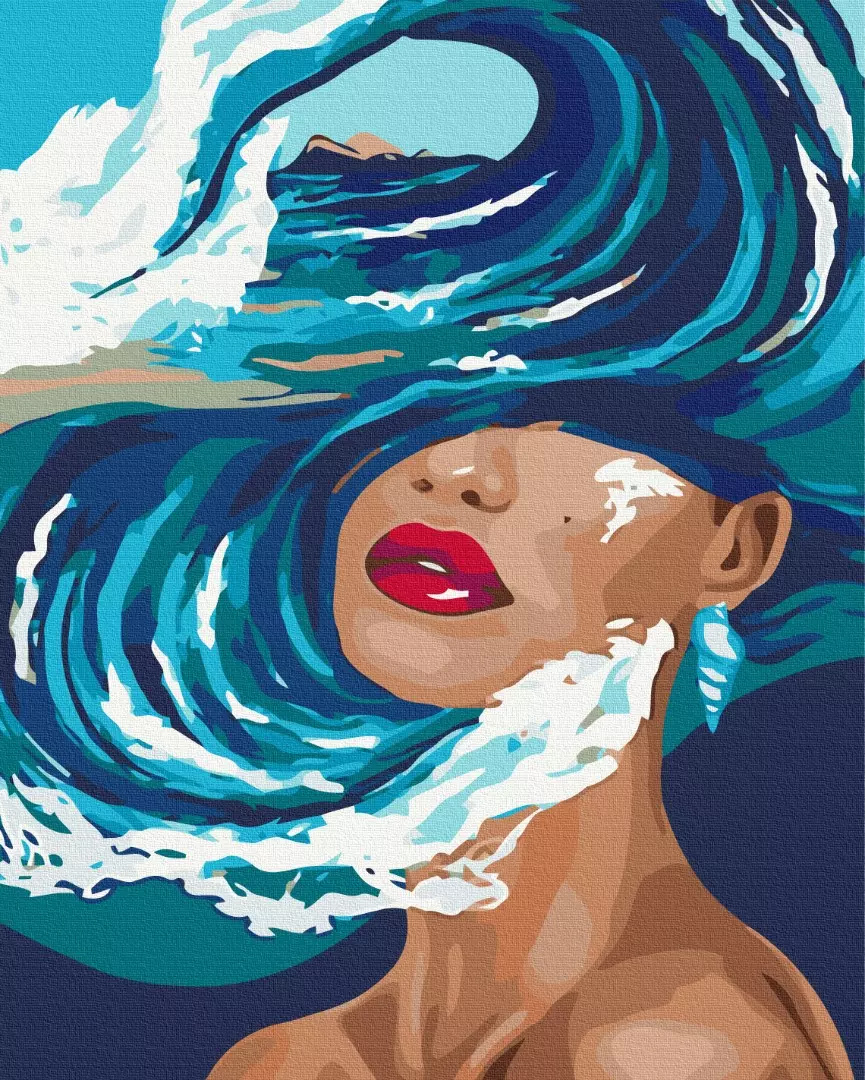 Pictura pe numere - Un ocean de ganduri, 40x50 cm | Brushme - 7 | YEO