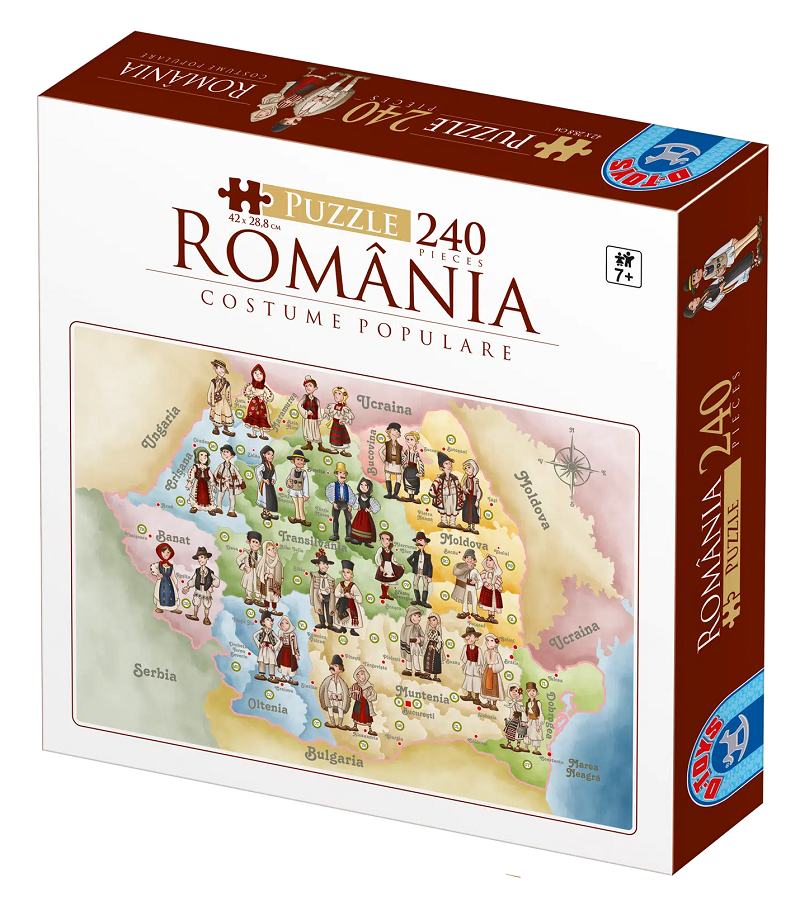 Puzzle 240 piese - Romania - Costume populare | D-Toys - 3 | YEO