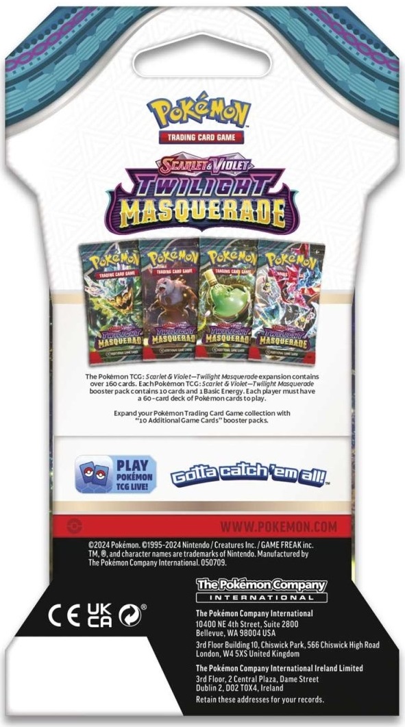 Pokemon TCG - Scarlet & Violet 6: Twilight Masquerade - Sleeved Booster - 4 modele | The Pokemon Company - 3 | YEO