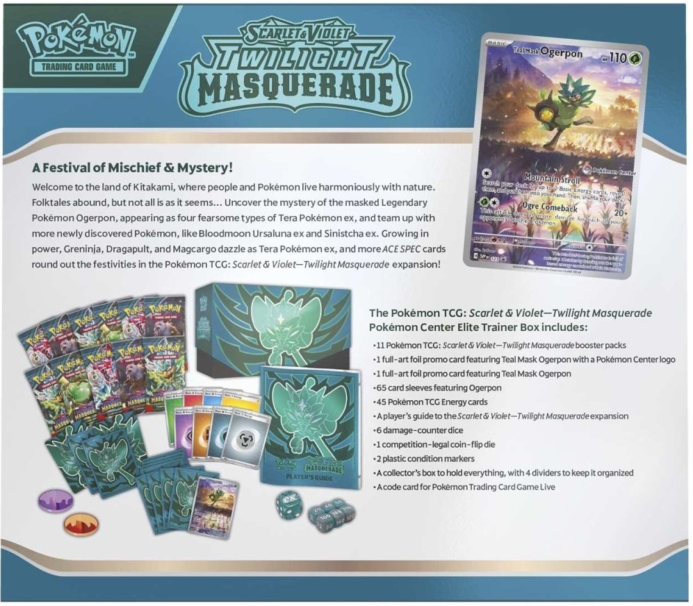 Pokemon TCG - Scarlet & Violet 6: Twilight Masquerade - Elite Trainer Box