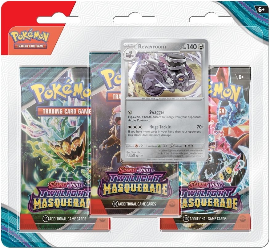 Pokemon TCG - Scarlet & Violet 6: Twilight Masquerade - 3 Blister Booster - doua modele | The Pokemon Company