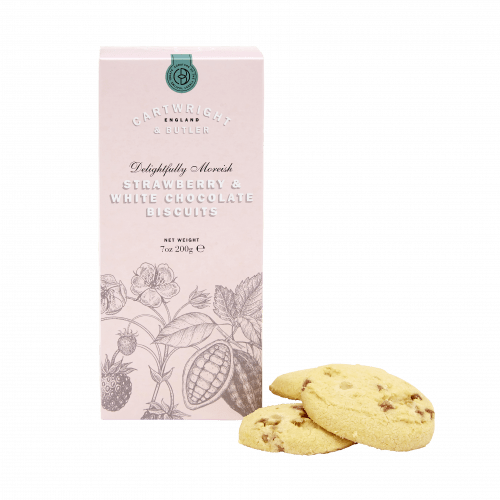 Biscuiti - Strawberry & White Chocolate Biscuits In Carton