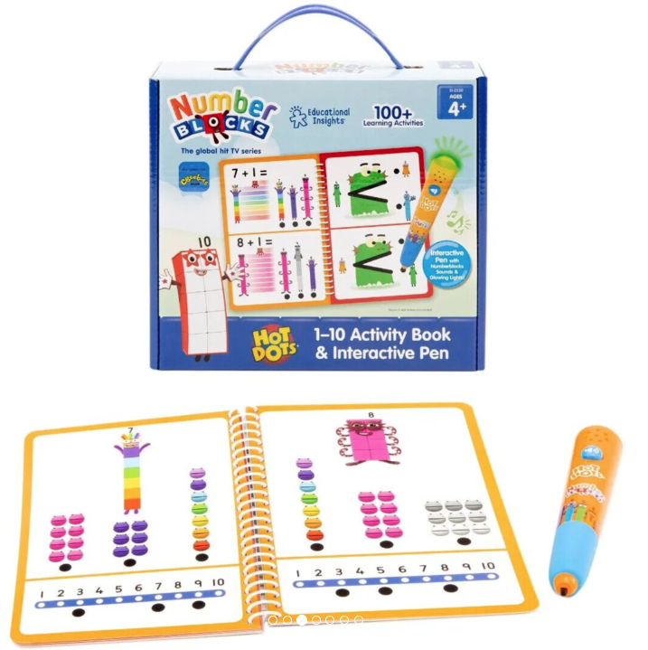 Joc educativ Hot Dots - Numberblocks de la 1 la 10 | Educational Insights