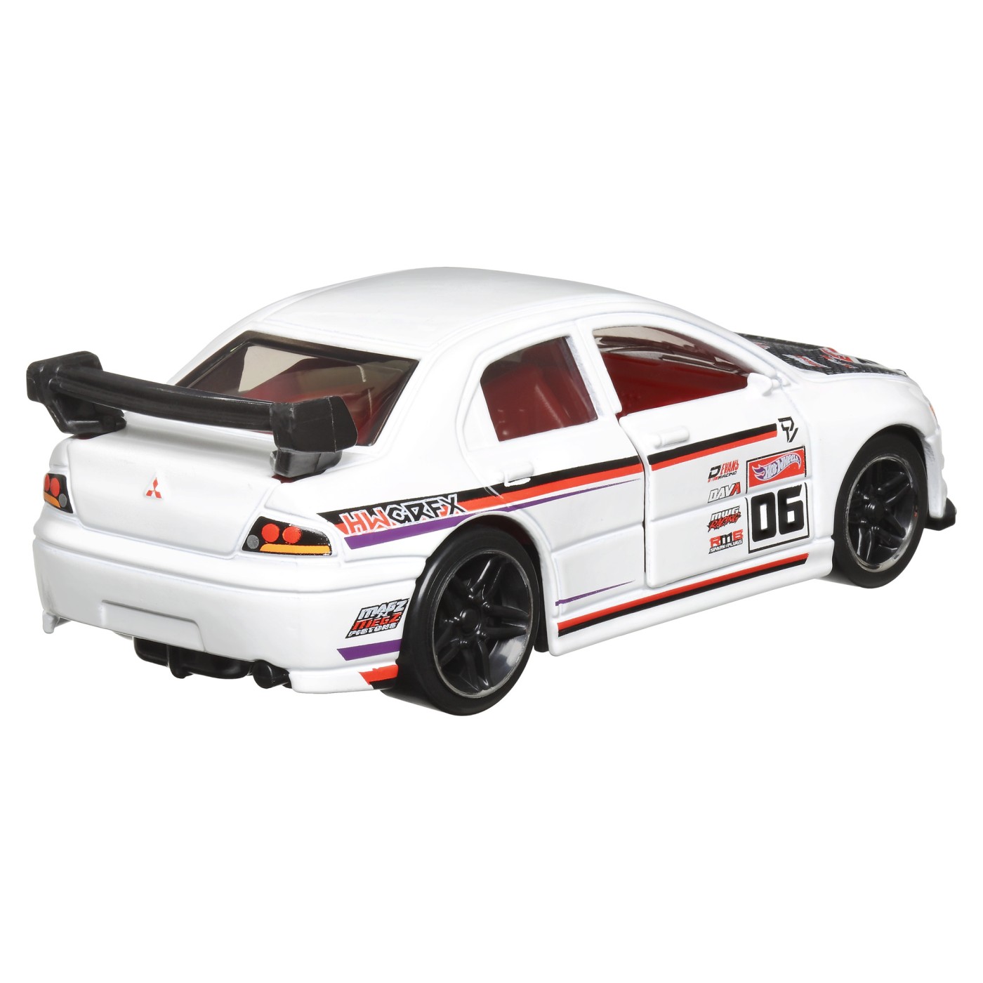 Masinuta - Hot Wheels Pull-Back Speeders - Lancer Evolution IX - HW Speed Graphics | Mattel - 3