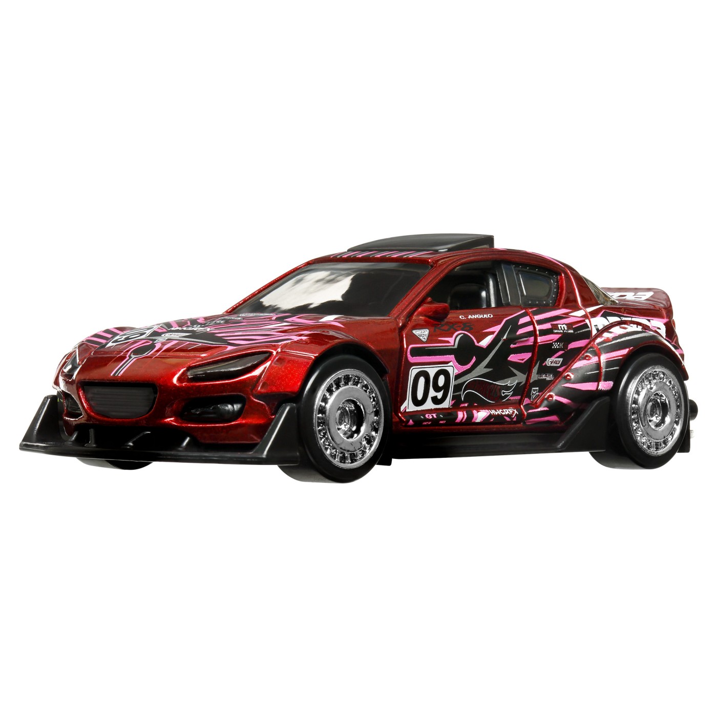 Masinuta - Hot Wheels Pull-Back Speeders - 2004 Mazda RX8 Custom - HW Drift | Mattel