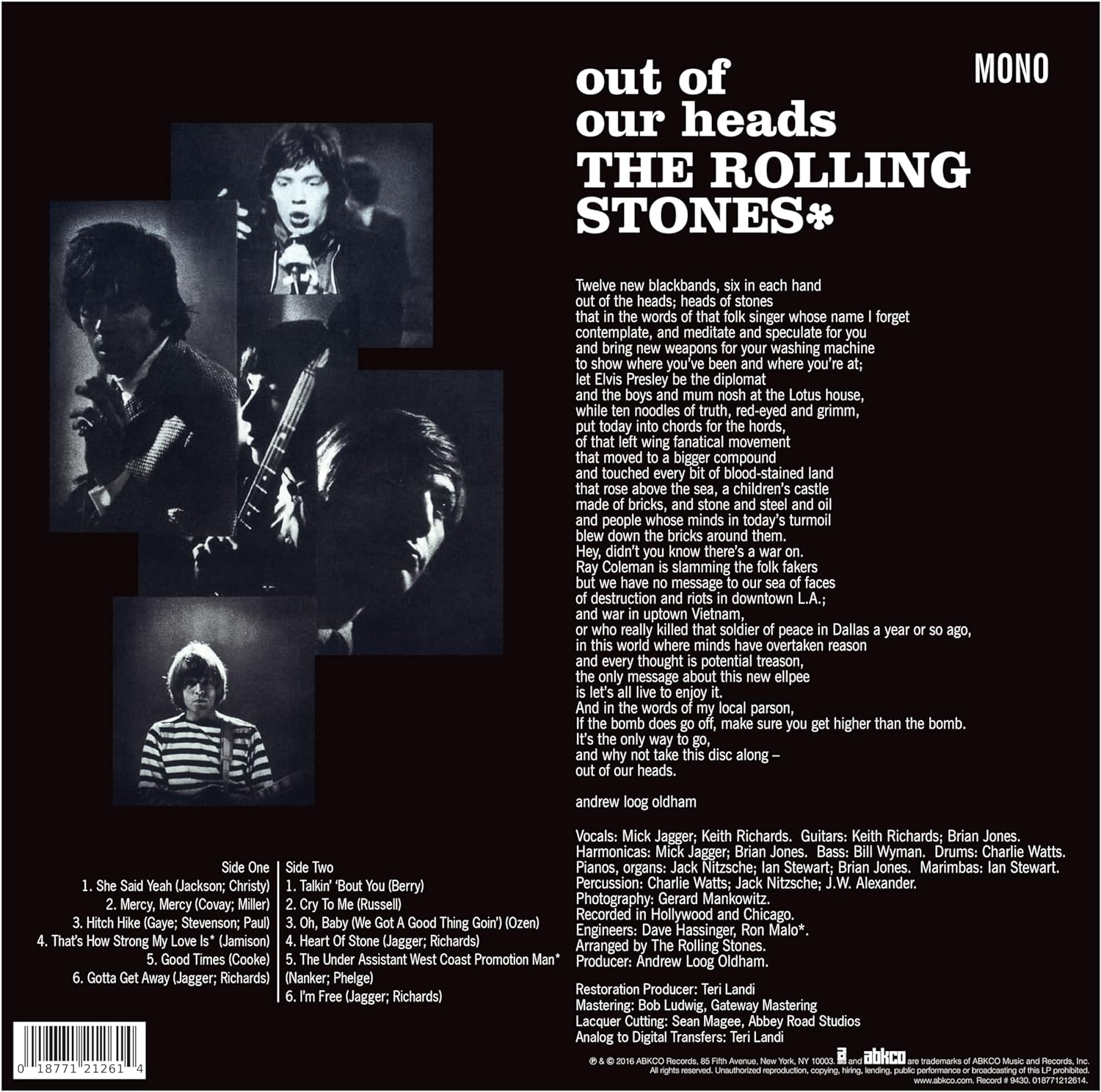 Out Of Our Heads - Vinyl | The Rolling Stones