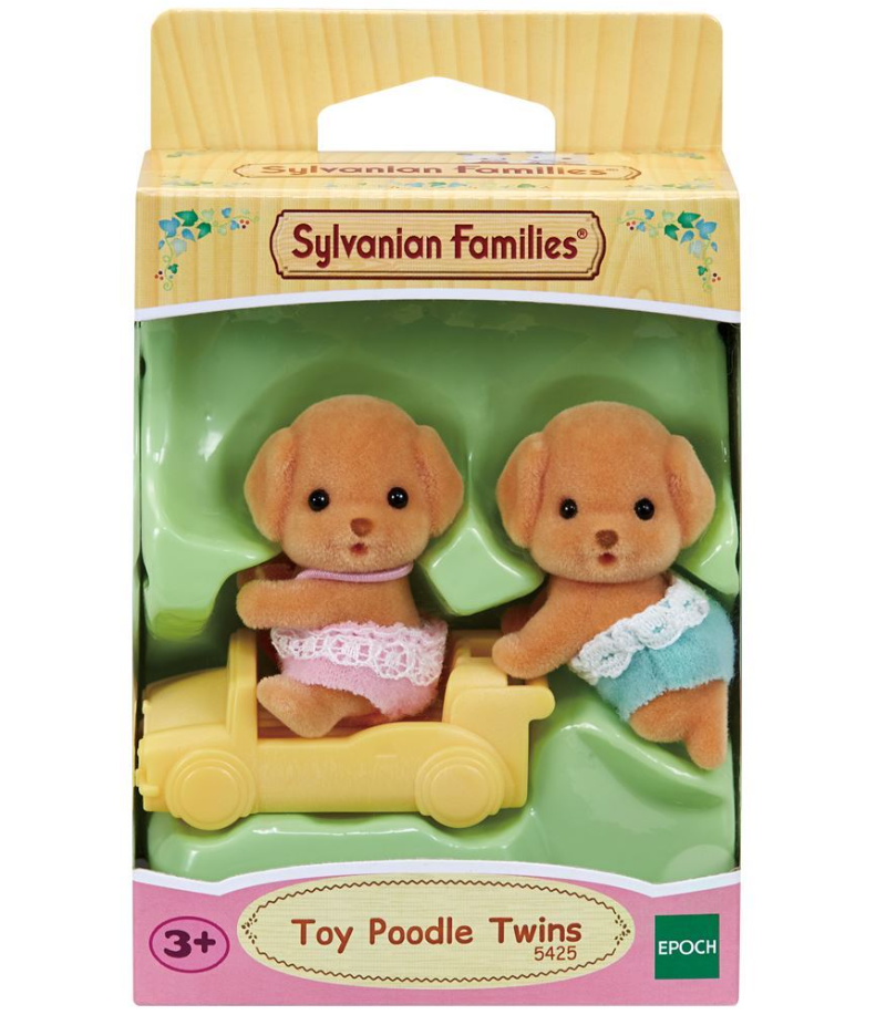 Set 2 figurine - Sylvanian Families - Gemeni Poodle | Epoch - 2 | YEO