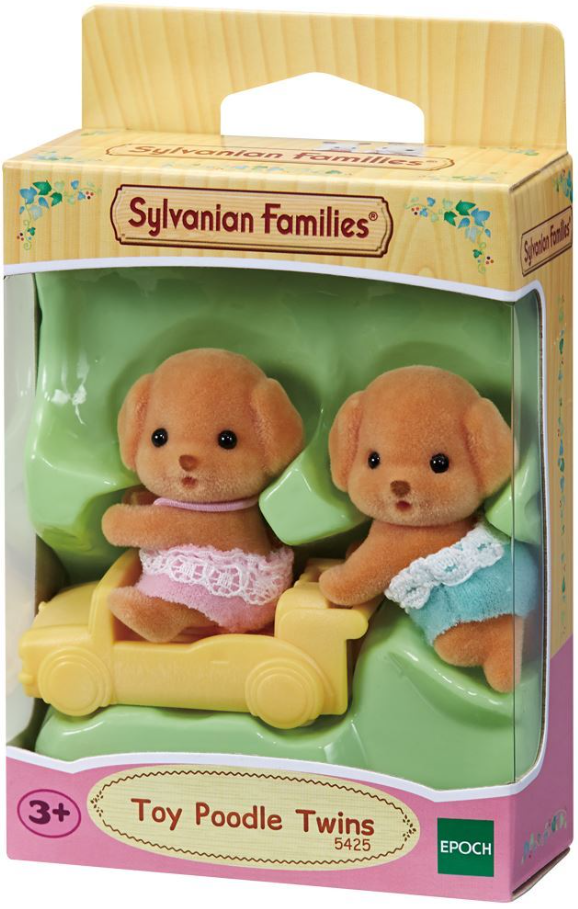 Set 2 figurine - Sylvanian Families - Gemeni Poodle | Epoch