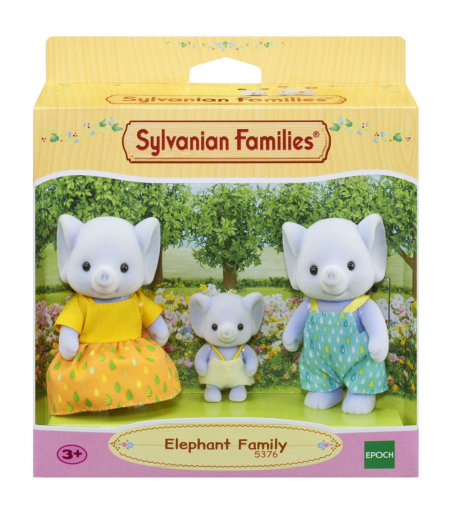 Set 3 figurine - Sylvanian Families - Familia elefanteilor | Epoch - 4 | YEO