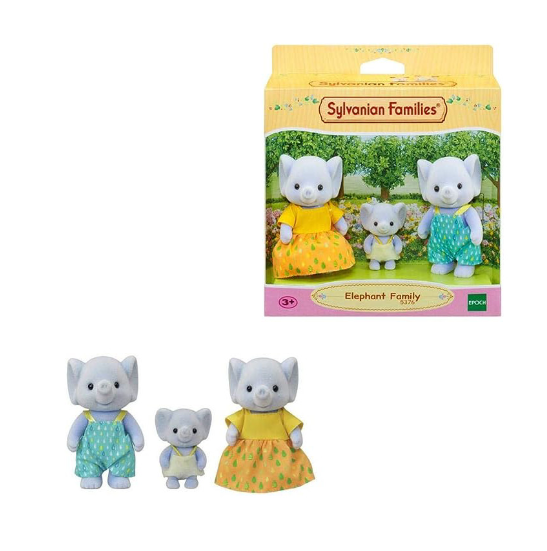 Set 3 figurine - Sylvanian Families - Familia elefanteilor | Epoch