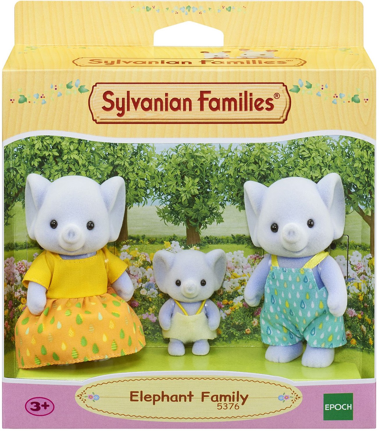 Set 3 figurine - Sylvanian Families - Familia elefanteilor | Epoch - 4 | YEO