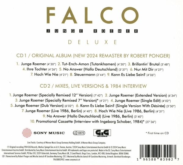 Junge Roemer (Deluxe Edition) | Falco - 1 | YEO