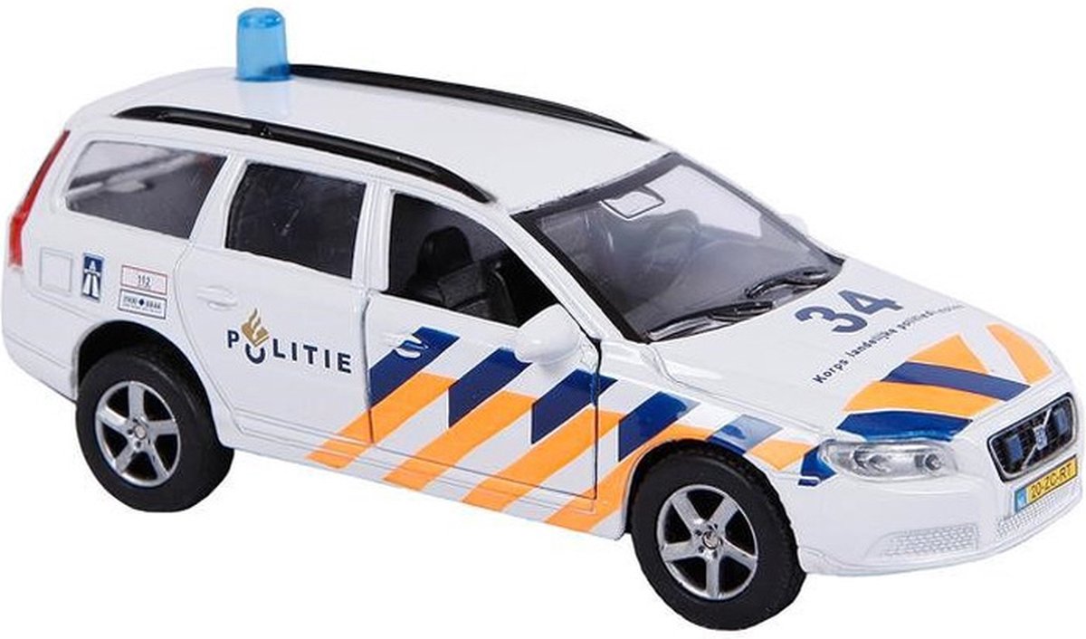 Masina de politie - Volvo V70 cu lumini si sunete | Kids Globe - 1 | YEO