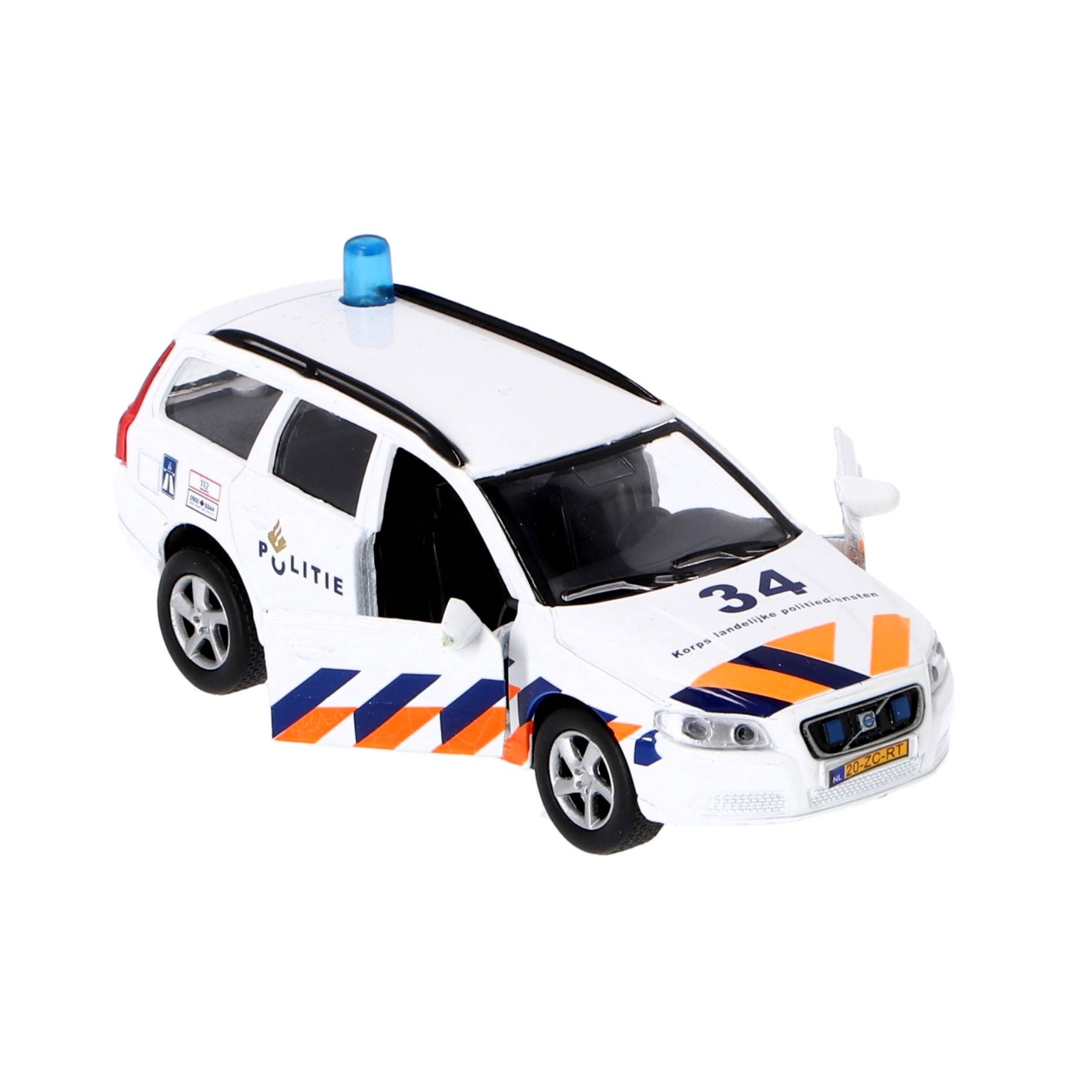 Masina de politie - Volvo V70 cu lumini si sunete | Kids Globe - 3 | YEO