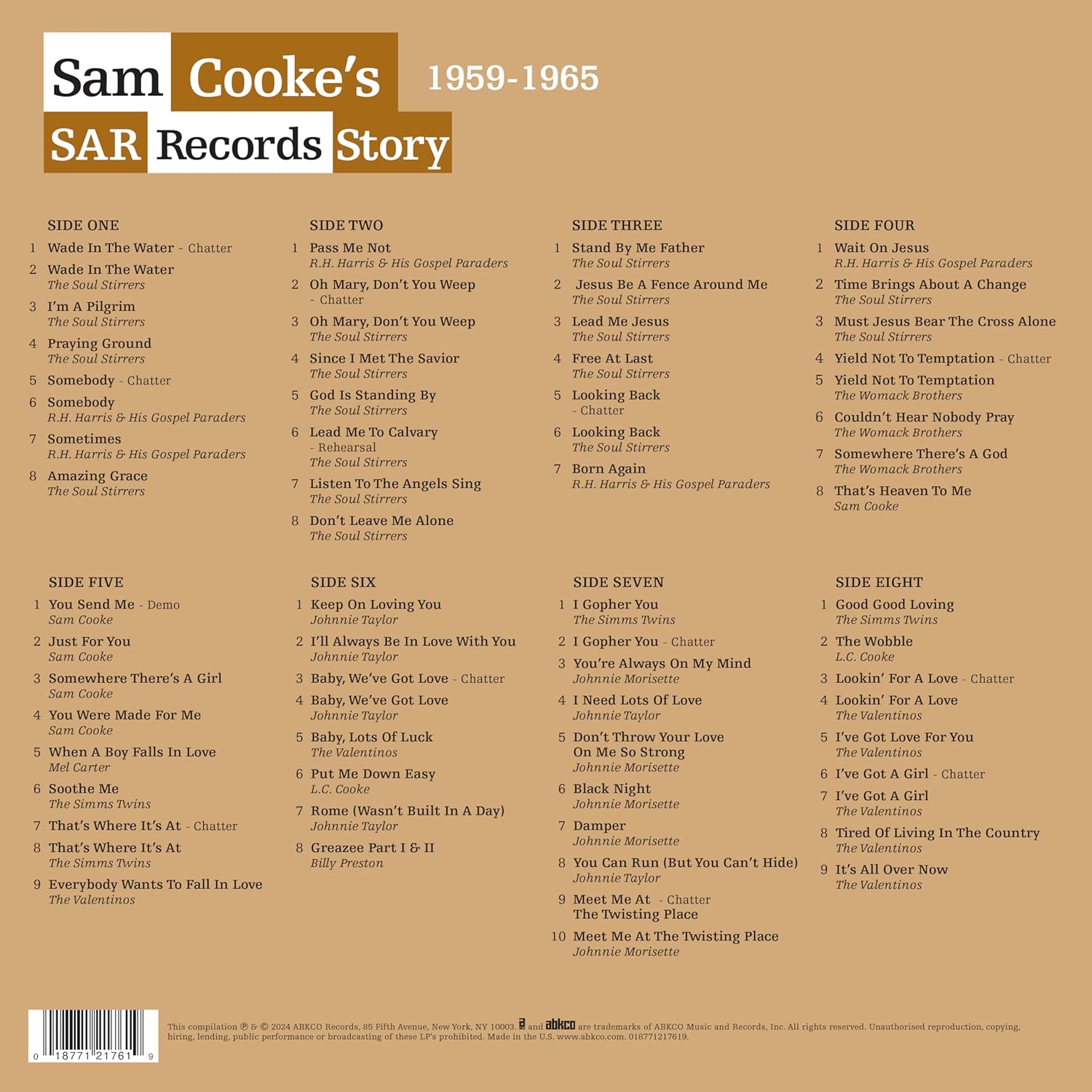 Sam Cooke\'s SAR Records Story 1959 - 1965 - Vinyl | Various Artists