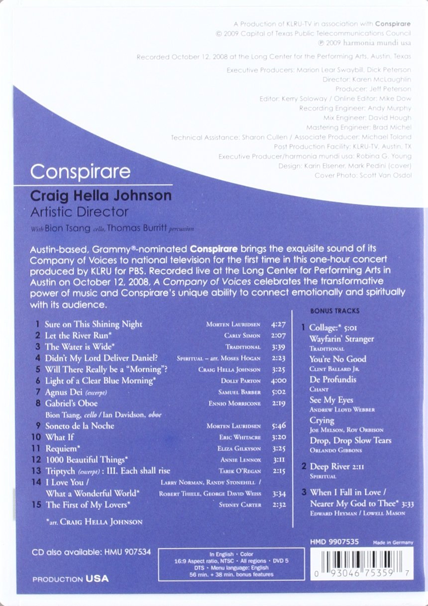 Conspirare - A Company of Voices - In Concert | Bong Tsang, Thomas Burritt