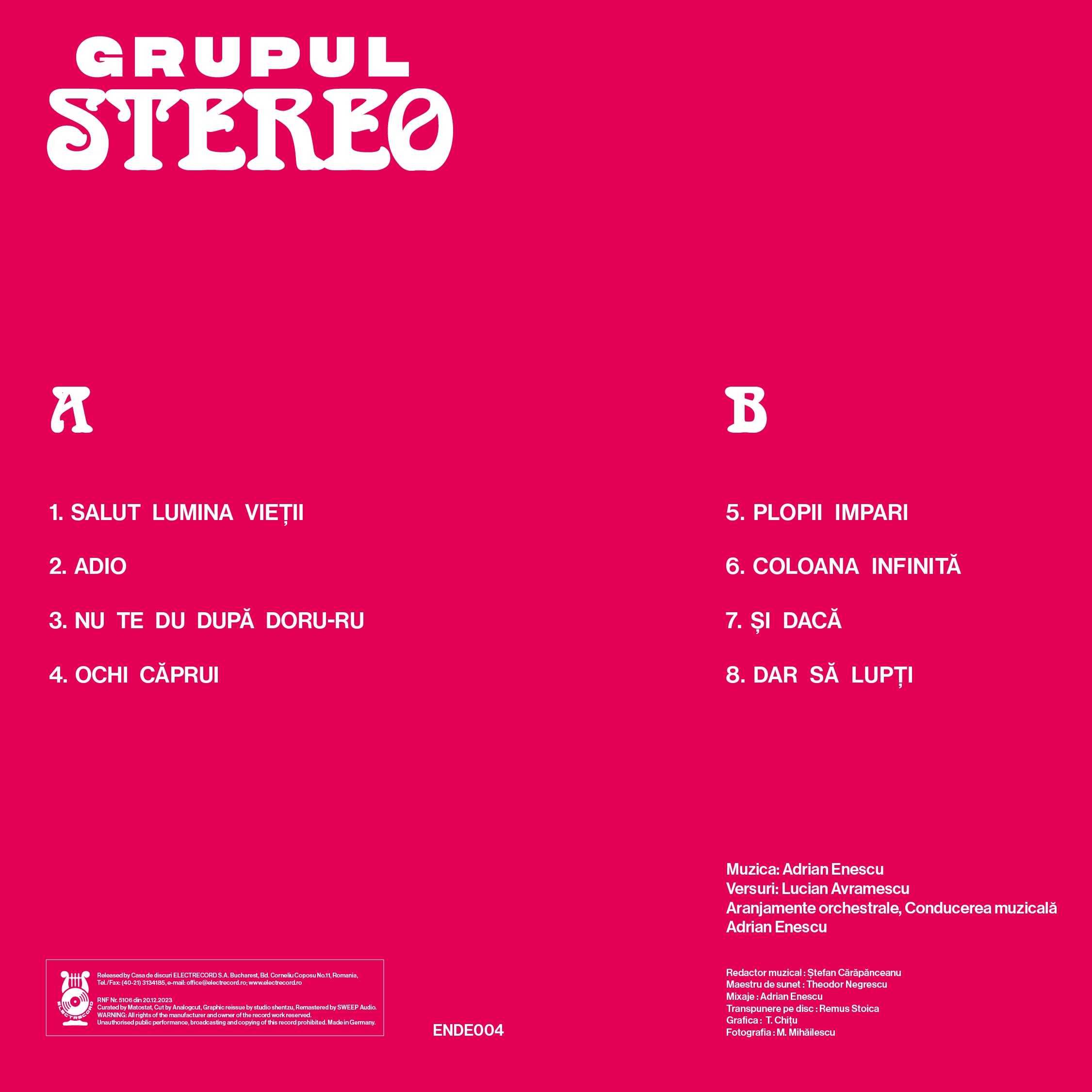 Grupul Stereo (Vinyl, Classic Edition) | Grupul Stereo