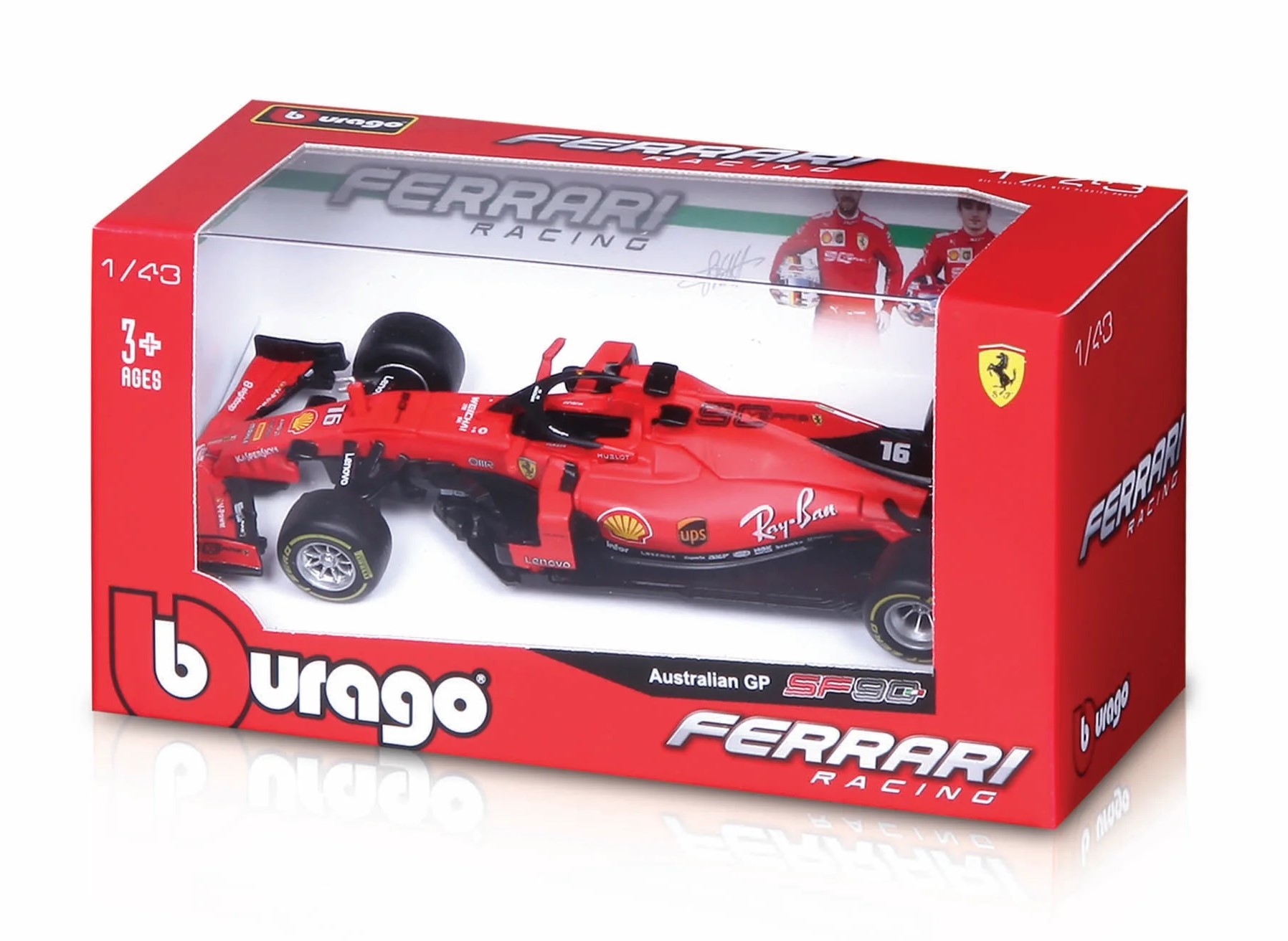 Jucarie - F1 - Ferrari Racing - Charles Leclerc 2023 | Bburago - 3