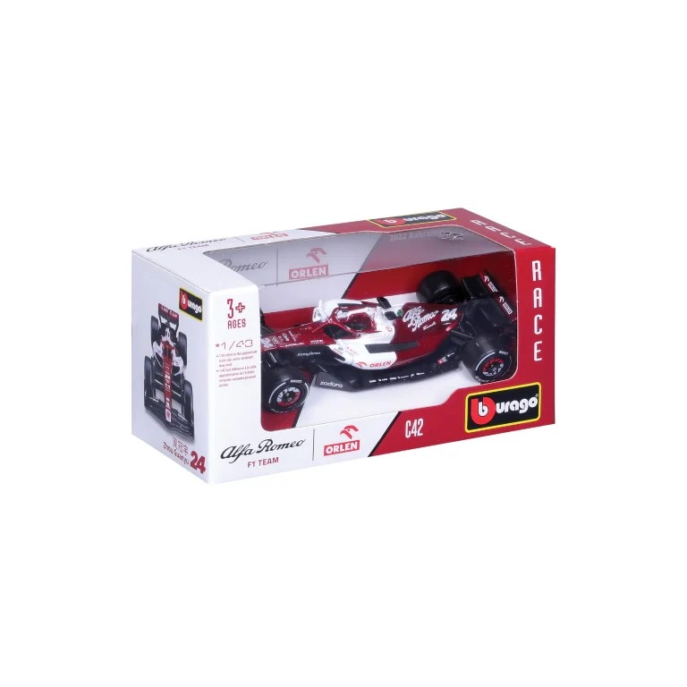 Jucarie - F1 - Alfa Romeo - Orlen C42 - Zhou Guanyu 2022 | Bburago - 2 | YEO