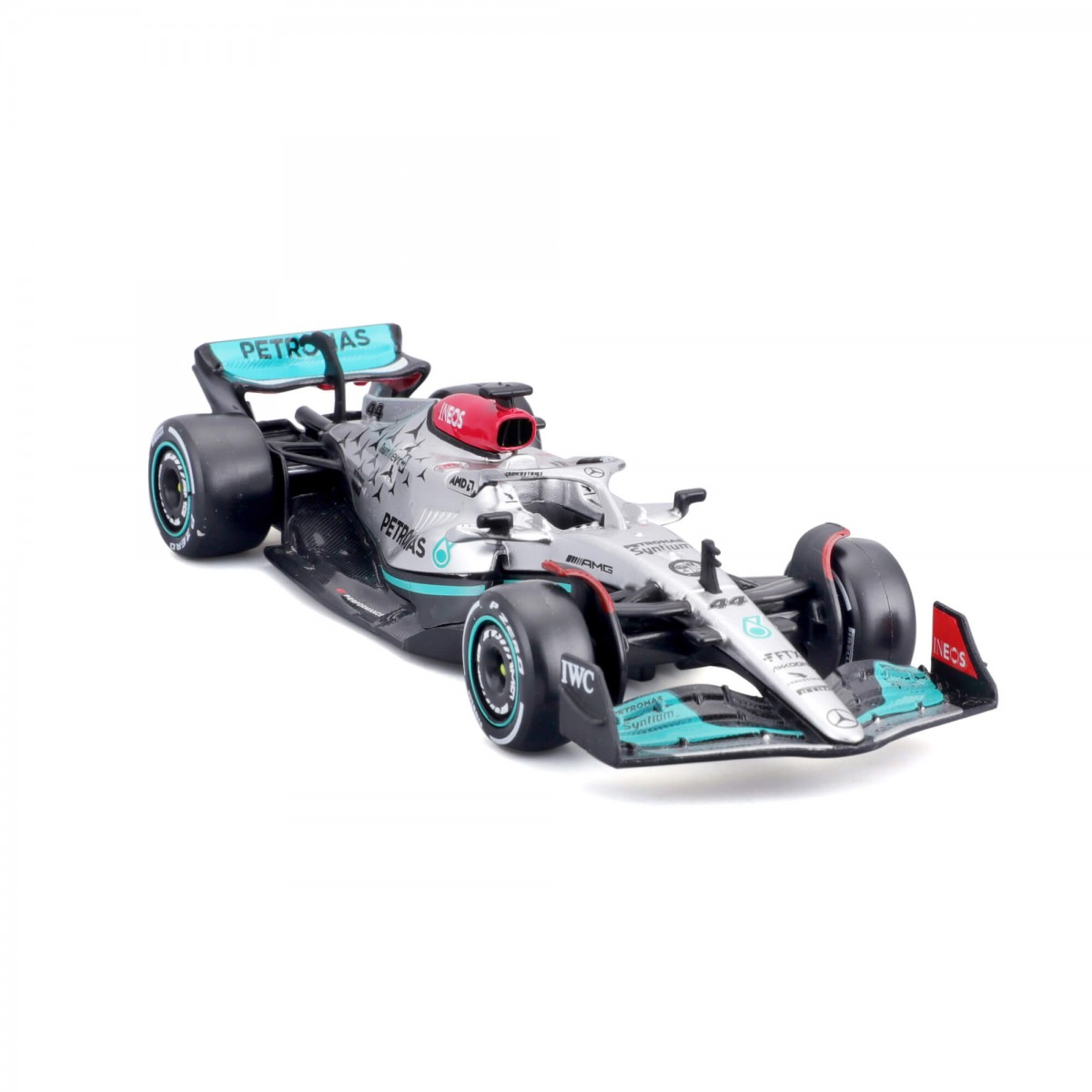 Jucarie - F1 - Mercedes-AMG W13 E Performance - Petronas - Lewis Hamilton 2022 | Bburago