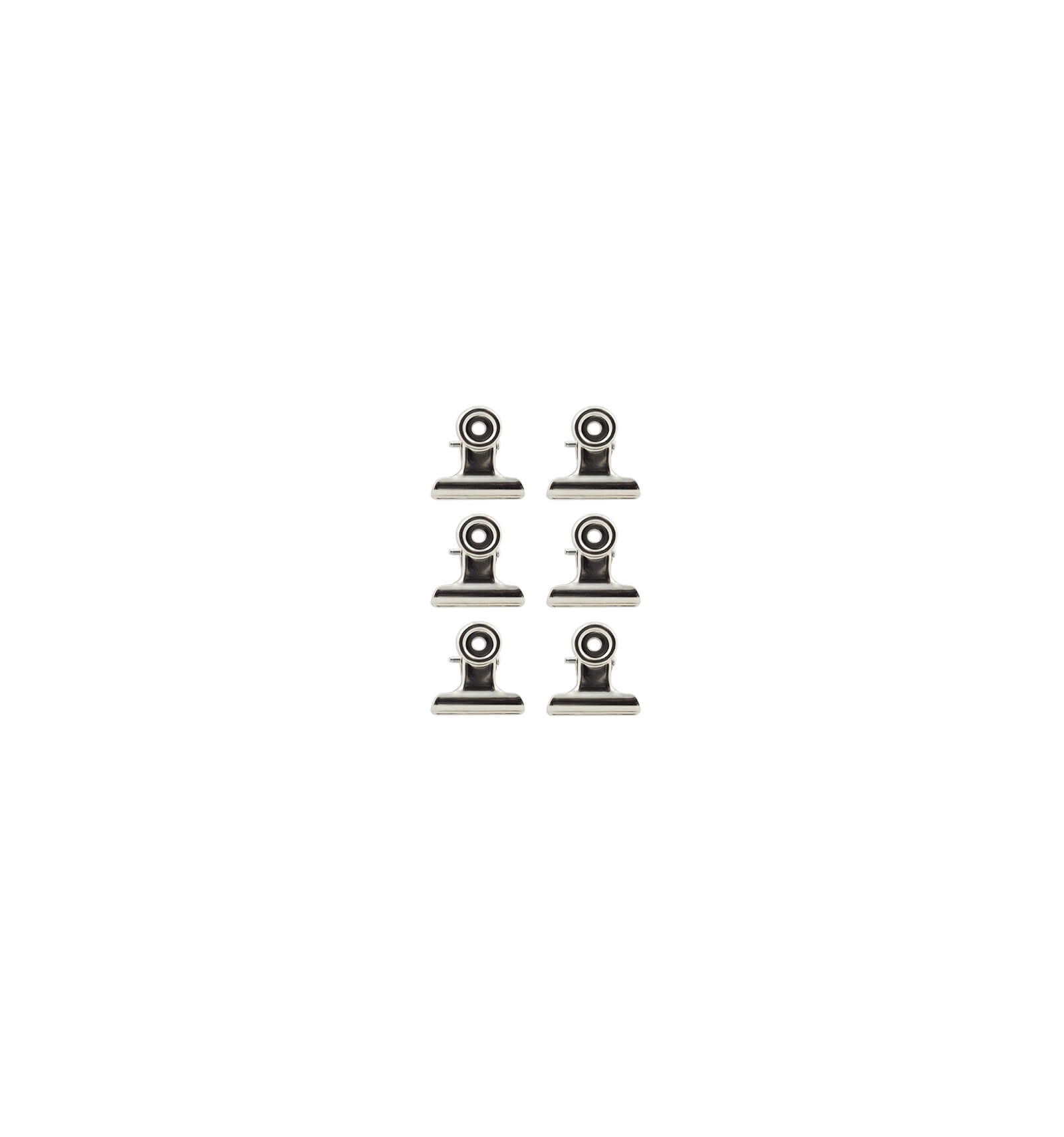 Set 6 clipsuri magnetice- Bulldog Clip -Silver | Romanowski Design