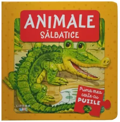 Animale salbatice. Prima mea carte cu puzzle |