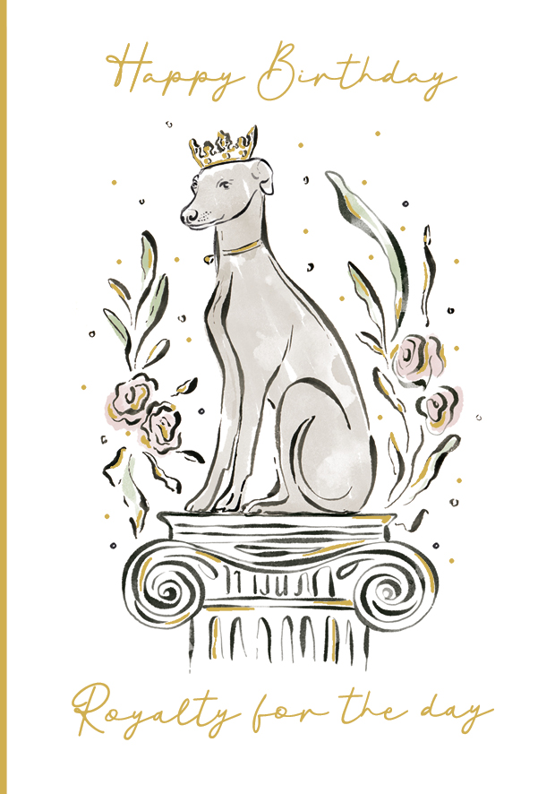 Felicitare - Royalty Greyhound | The Art File