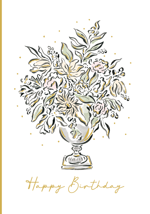 Felicitare - Happy Birthday Vase | The Art File