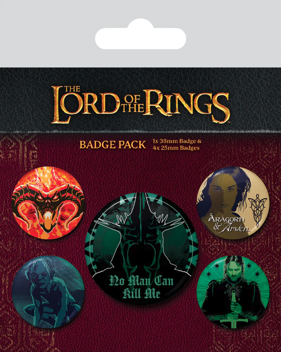 Set 5 insigne - Lord of the Rings (Be Bold) Badge Pack | Pyramid International