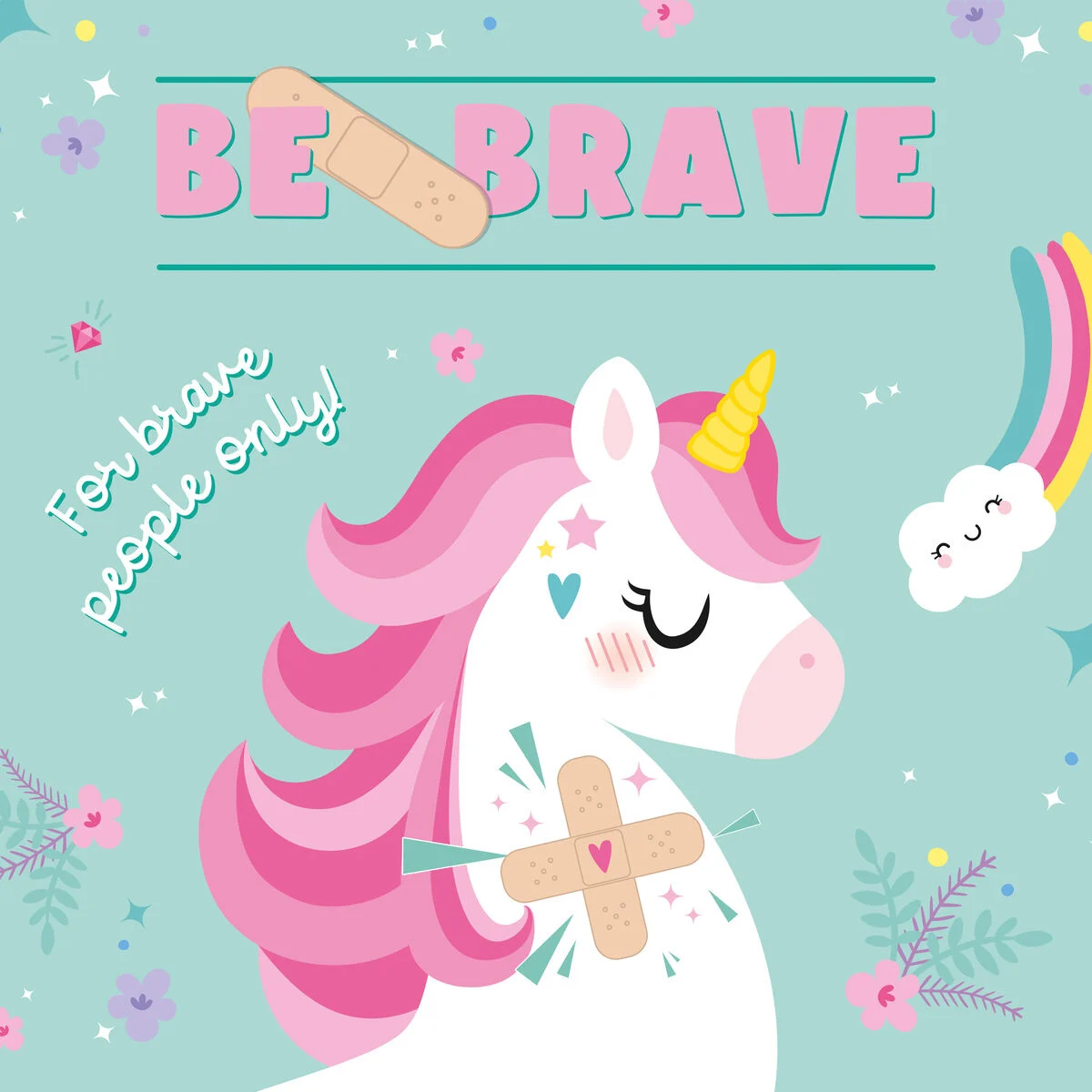 Set 30 de plasturi - Be Brave - Unicorn | Legami - 2 | YEO