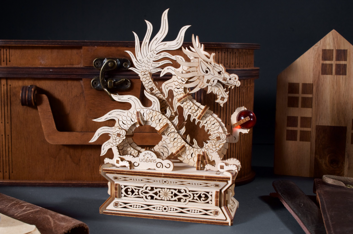Puzzle 3D - Wooden Dragon | Ugears - 1