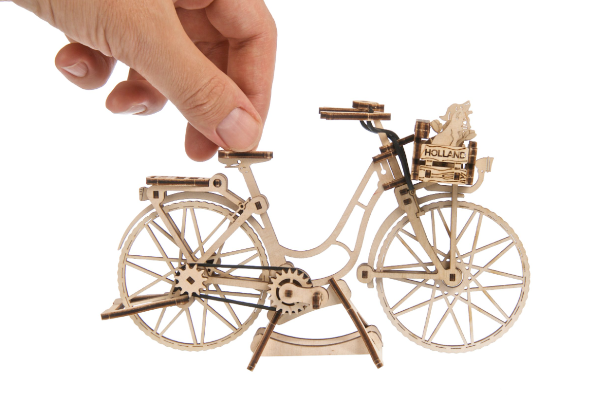 Puzzle 3D - Dutch Bicycle | Ugears - 1 | YEO