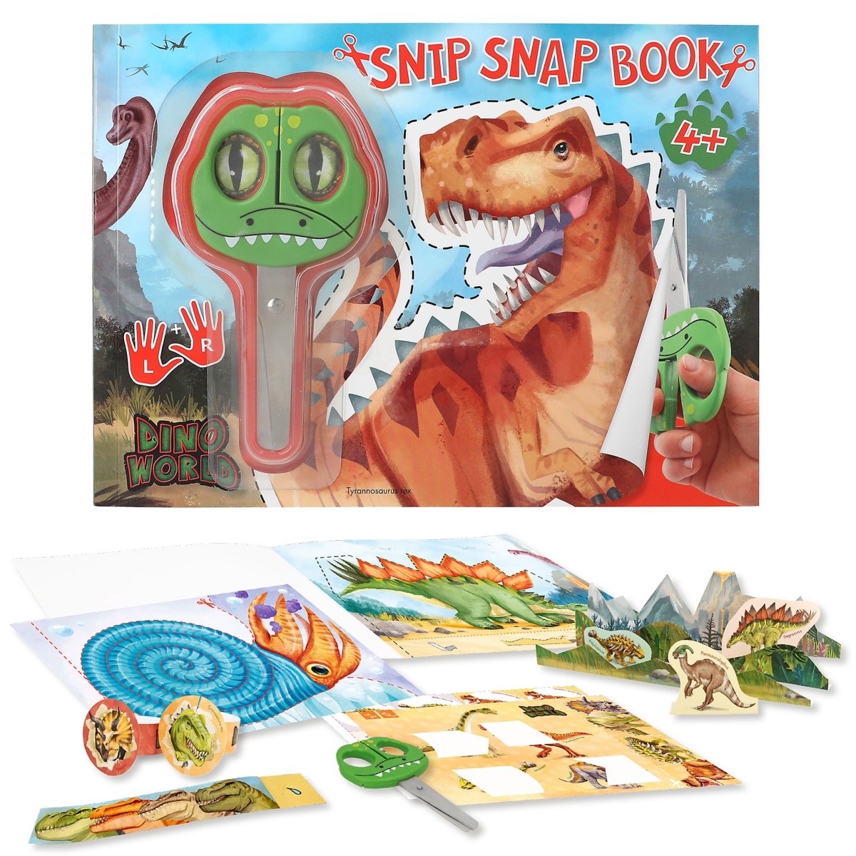 Set creativ - Snip Snap Book - Dino World | Depesche